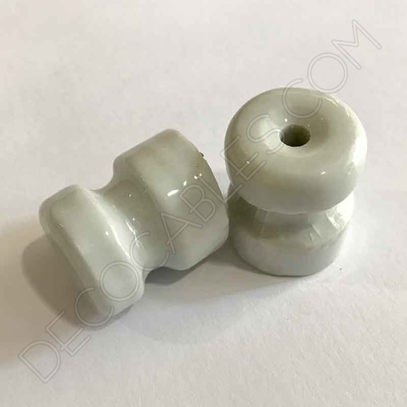 Aislador de porcelana grande para cable trenzado Aislador de porcelana grande para cable trenzado