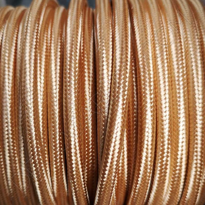 Cable-electrico-forrado-de-tela-dorado-03 Cable textil eléctrico (Dorado) 3