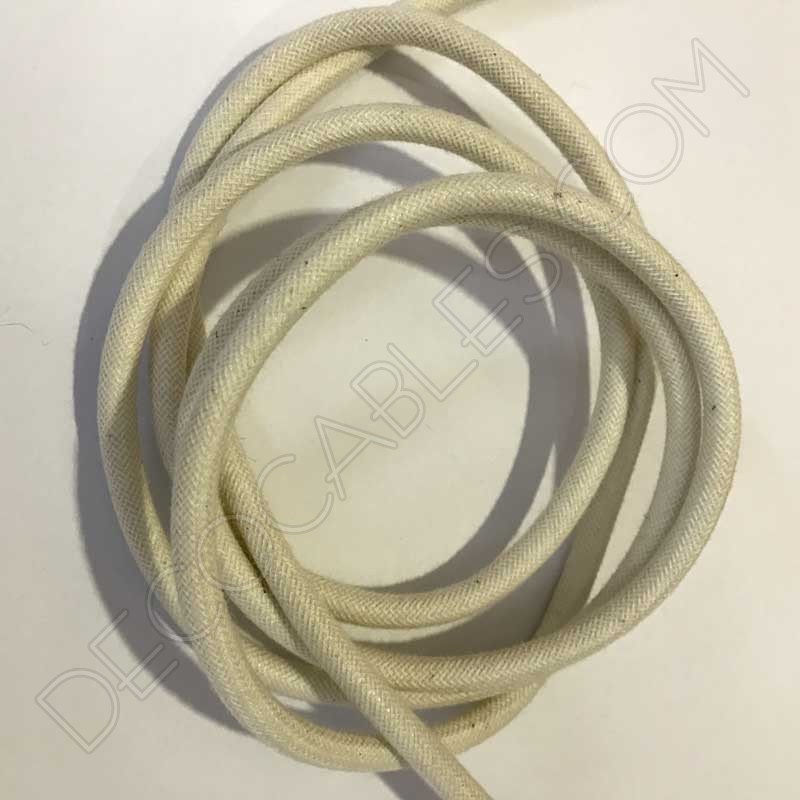 Cable eléctrico textil redondo de algodón Cable eléctrico textil redondo de algodón
