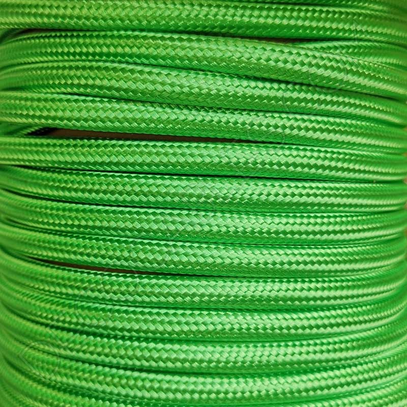 Cable eléctrico textil redondo verde claro Cable eléctrico textil redondo verde claro
