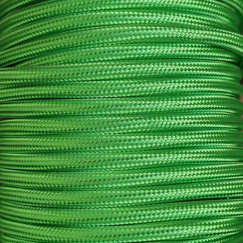 Cable eléctrico textil redondo verde claro Cable eléctrico textil redondo verde claro