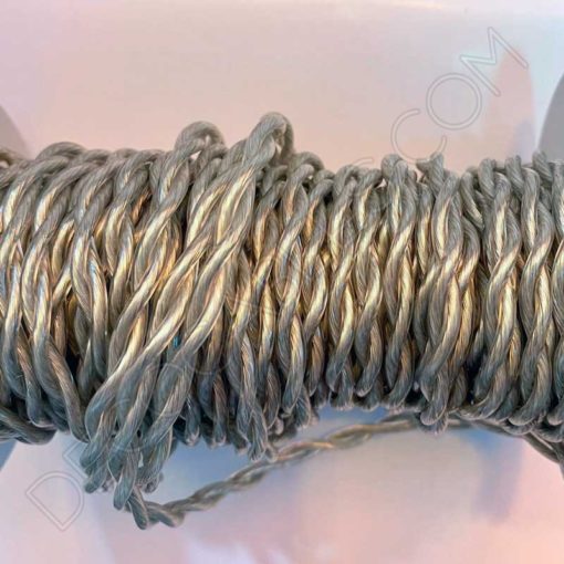 Cable eléctrico trenzado transparente