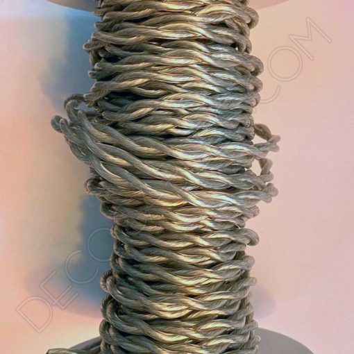 Cable eléctrico trenzado transparente