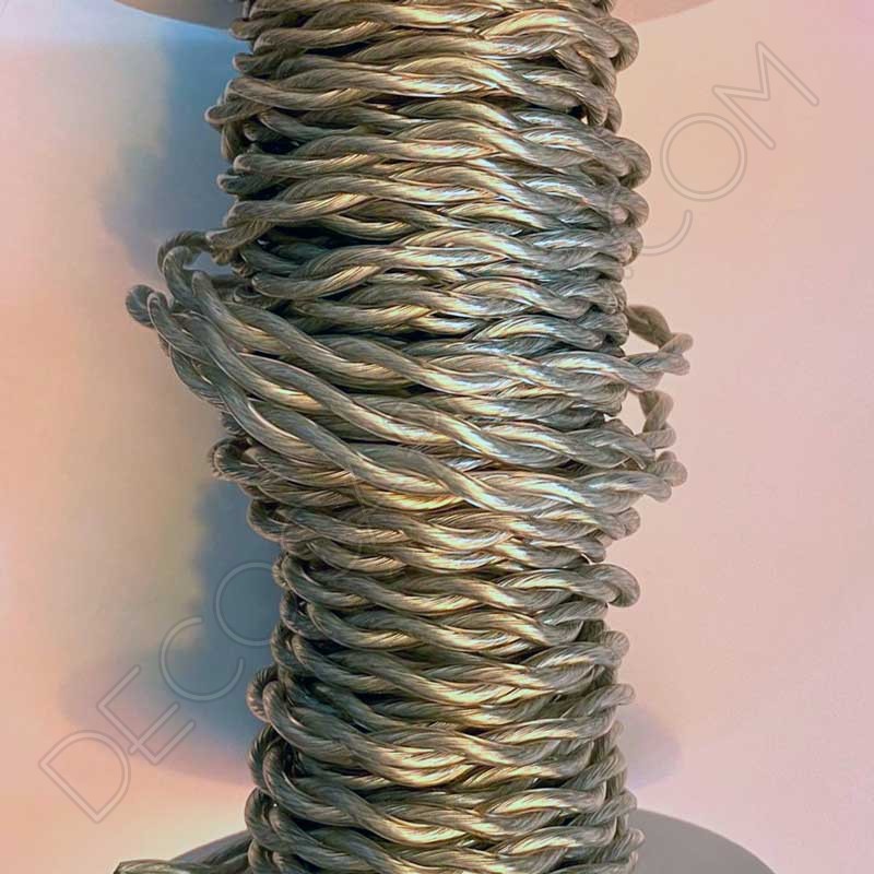 Cable eléctrico trenzado transparente Cable eléctrico trenzado transparente