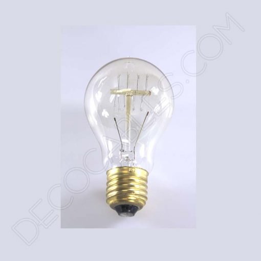 Bombilla de filamento de carbono espiral Edison E27