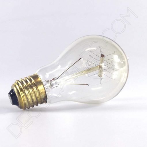 Bombilla Edison vintage estándar espiral 2 Bombilla de filamento de carbono espiral Edison E27