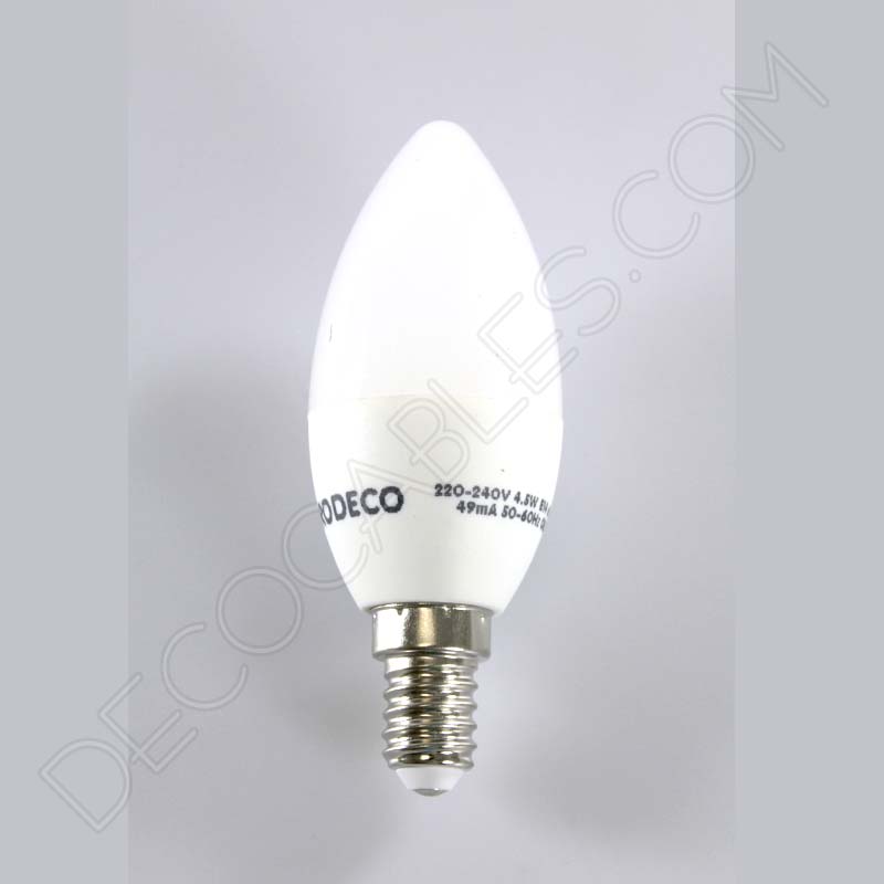 Bombilla led tipo vela de luz blanca Bombilla led tipo vela de luz blanca