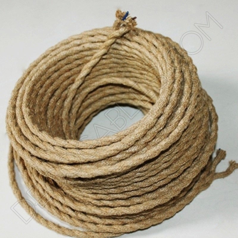 Cable trenzado de cuerda de cáñamo 2 hilos Cable trenzado de cuerda de cáñamo 2 hilos