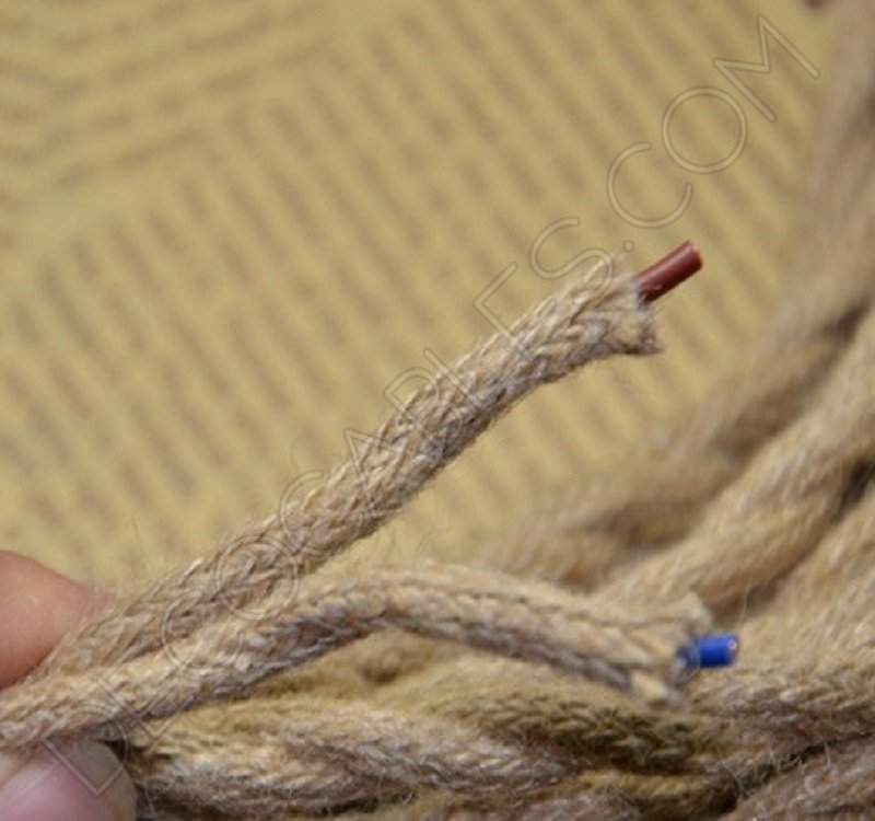 Cable trenzado de cuerda de cáñamo 2 hilos Cable trenzado de cuerda de cáñamo 2 hilos