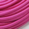 Cable textil eléctrico (Fucsia) 3 Cable eléctrico redondo de tela de color rosa fucsia