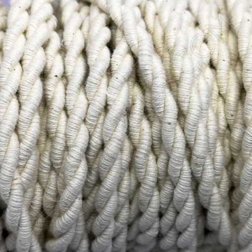 Cable trenzado (Algodón) 3 cable eléctrico trenzado color algodón