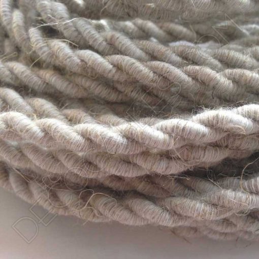 Cable eléctrico trenzado de algodón natural