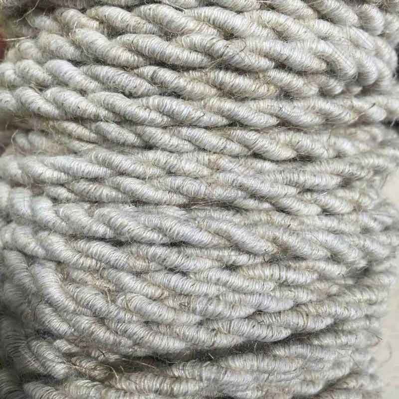 Cable eléctrico trenzado de algodón natural Cable eléctrico trenzado de algodón natural
