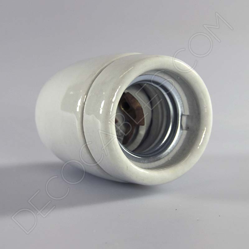 Portalámparas cerámico blanco Portalámparas cerámico blanco