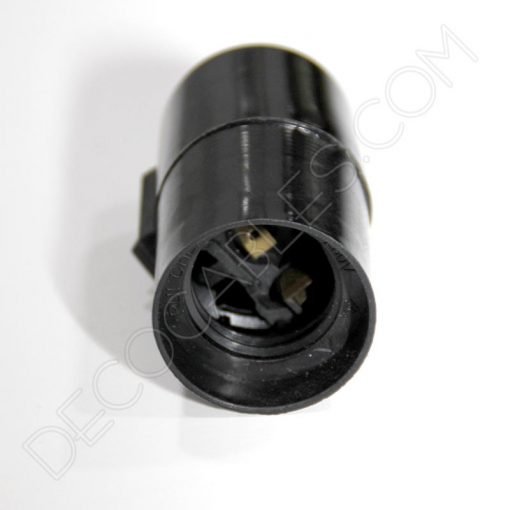 Portalámparas liso con interruptor (Varios colores) 2 Portalámparas liso con interruptor lateral en negro