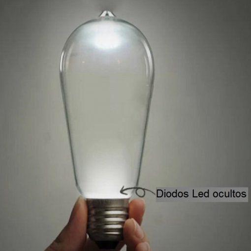 Bombilla pebetero diodos led modelo retro E27