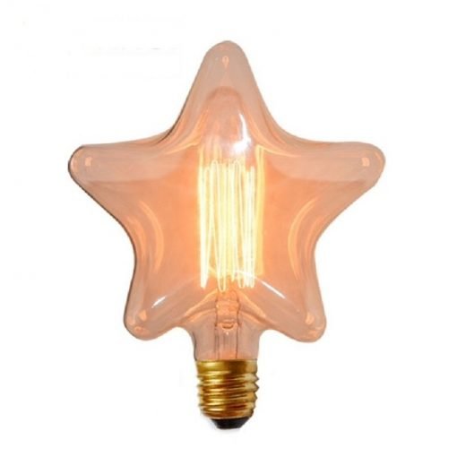 Bombilla Estrella de filamento de carbono modelo Edison E27