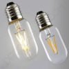 Bombilla filamento Led tubular E27 2 Bombilla tubular corta filamento led casquillo E27
