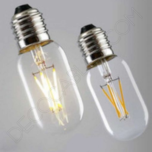 Bombilla tubular corta filamento led casquillo E27