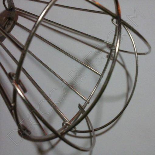 Jaula industrial para lámparas 11 Jaula decorativa metálica para lámpara estilo industrial