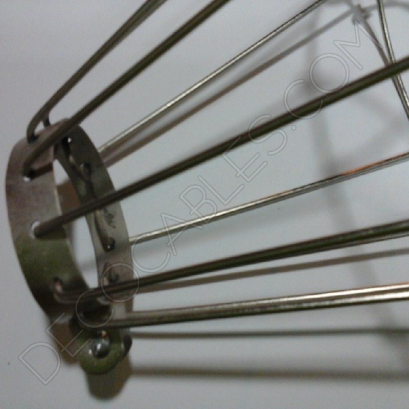 Jaula decorativa metálica para lámpara estilo industrial Jaula decorativa metálica para lámpara estilo industrial