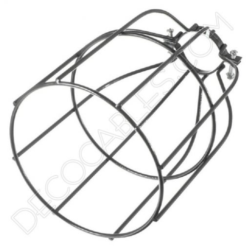 Jaula decorativa para lámparas 20 Jaula decorativa metálica para lámpara en color negro