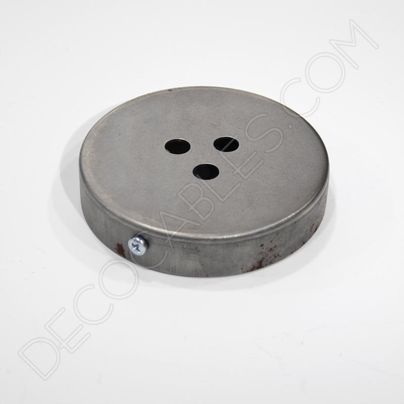 Soporte florón de techo para lámpara de 3 salidas acabado hierro para pintar Soporte florón de techo para lámpara de 3 salidas acabado hierro para pintar