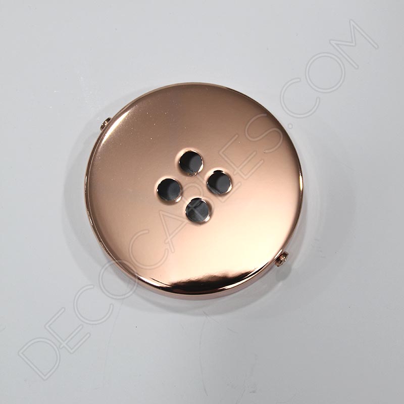 Soporte florón de techo para lámpara cobre de 4 salidas Soporte florón de techo para lámpara cobre de 4 salidas