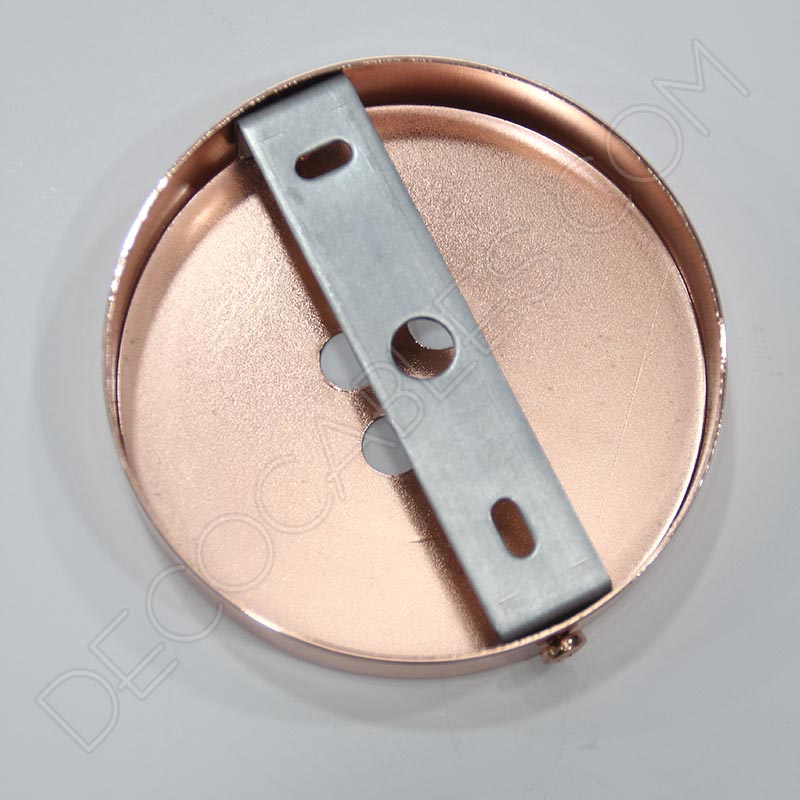 Soporte florón de techo para lámpara cobre de 4 salidas Soporte florón de techo para lámpara cobre de 4 salidas