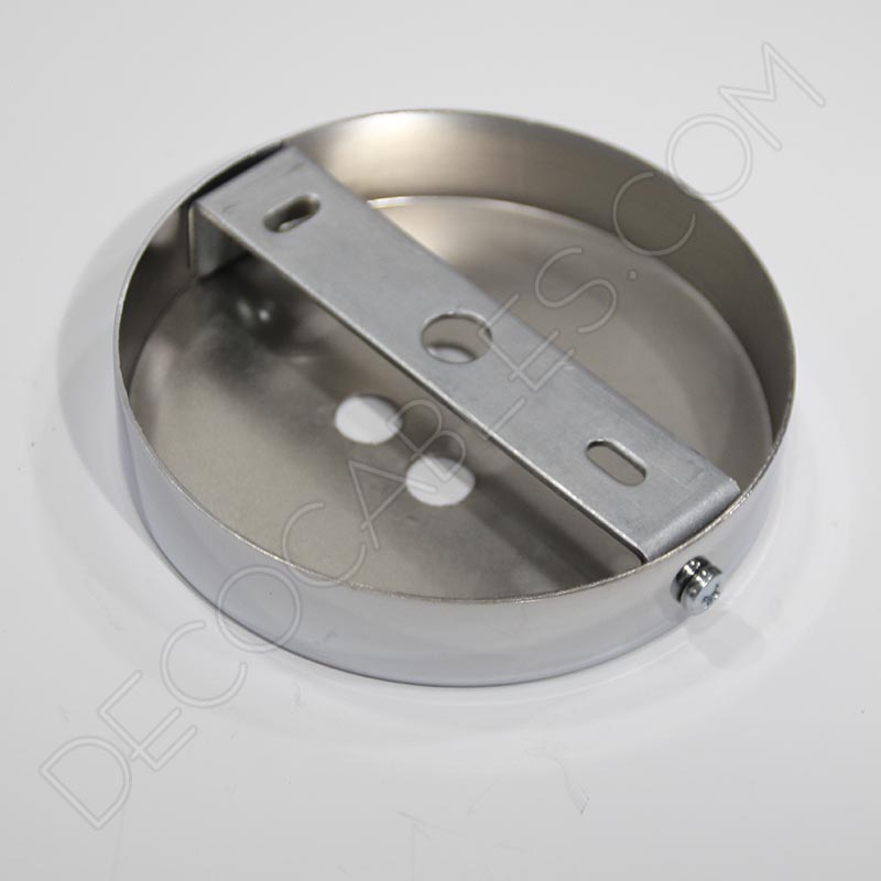 Soporte florón de techo para lámpara de 4 salidas cromado Soporte florón de techo para lámpara de 4 salidas cromado