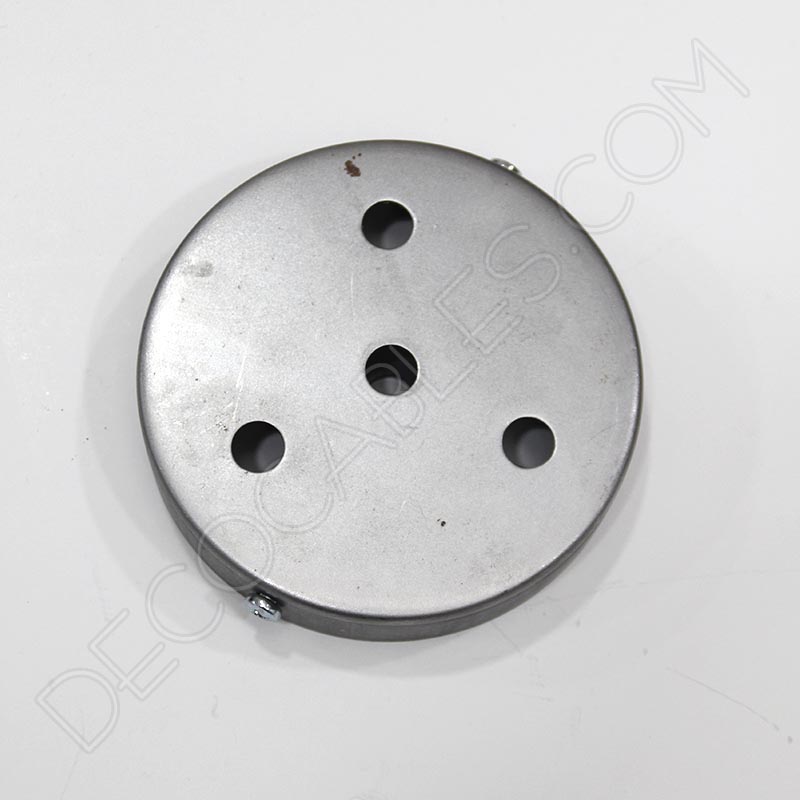 Soporte florón de techo para lámpara de 4 salidas acabado hierro para pintar Soporte florón de techo para lámpara de 4 salidas acabado hierro para pintar