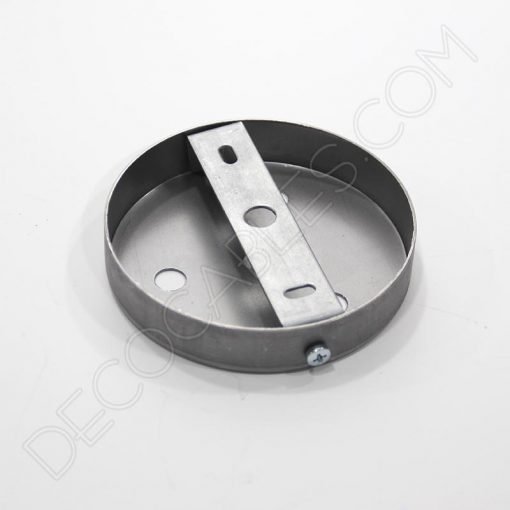 Soporte de techo para lámpara cruzado 4 orificios (hierro)0 2 Soporte florón de techo para lámpara de 4 salidas acabado hierro para pintar