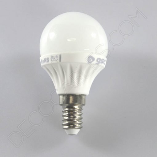 Bombilla Led esférica 4W E27 y E14 3 Bombilla esférica led E14