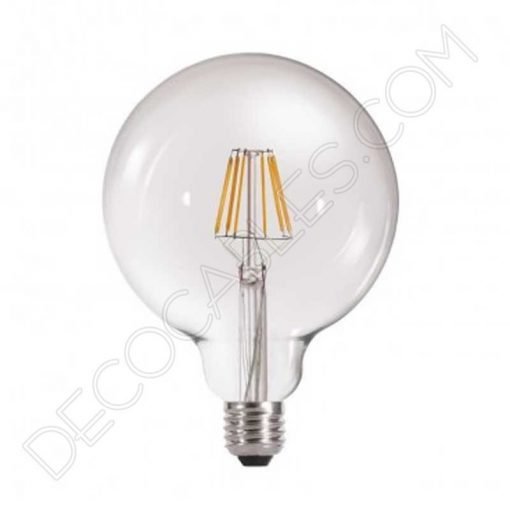Bombilla filamento Led globo Ø95 6 Bombilla globo filamento led 6w casquillo E27