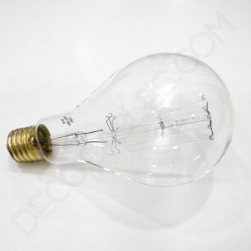 Bombilla Rústica de filamento de carbono rayada modelo Edison XL E40