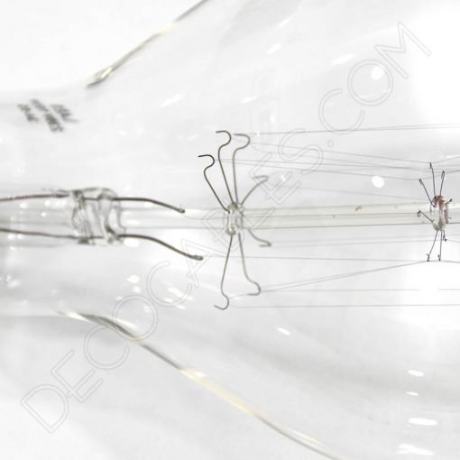 Bombilla Rústica de filamento de carbono rayada modelo Edison XL E40