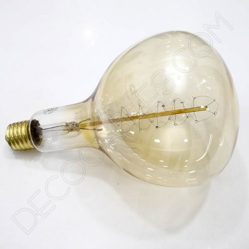 Bombilla Edison vintage rústica XXL espiral 2 Bombilla Rústica de filamento de carbono espiral modelo Edison XXL E40