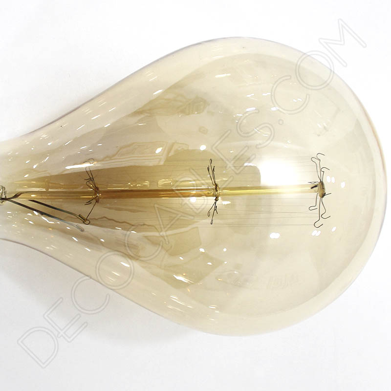 Bombilla Rústica de filamento de carbono rayada modelo Edison XXL E40 Bombilla Rústica de filamento de carbono rayada modelo Edison XXL E40