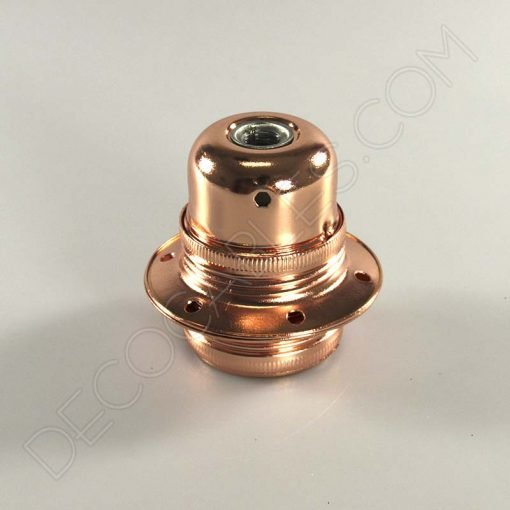 Portalámparas metálico para pantallas con arandelas (varios colores) 9 Portalámparas para pantallas metálico en cobre