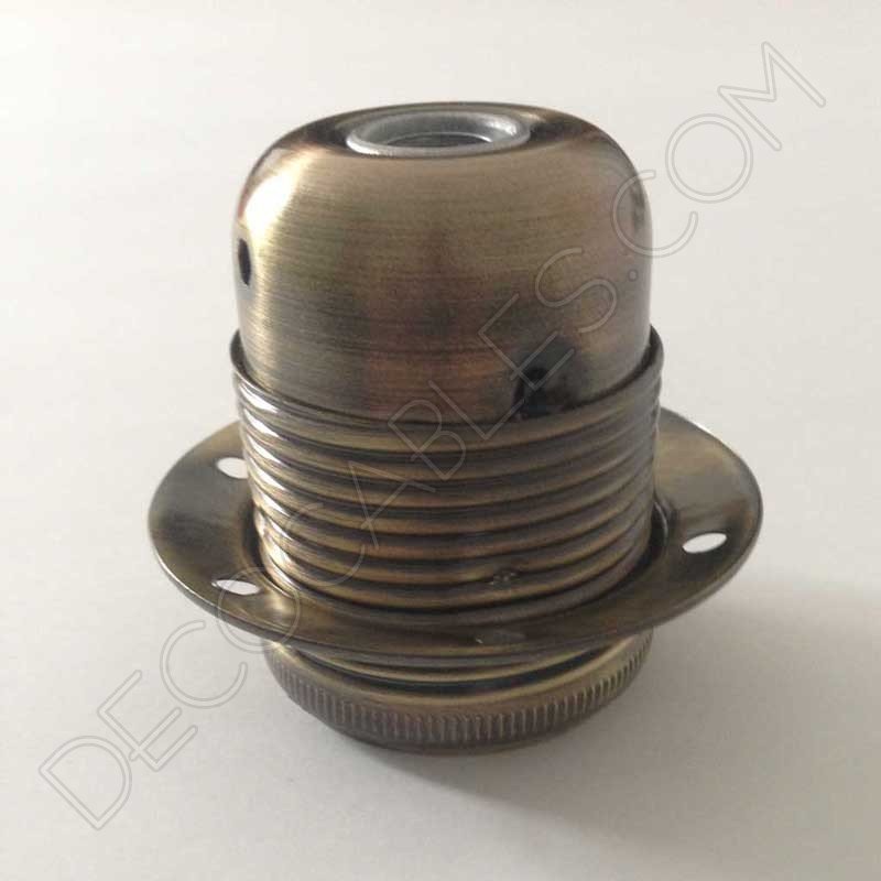 Portalámparas para pantallas metálico en bronce Portalámparas para pantallas metálico en bronce