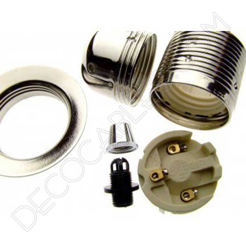 Portalámparas para pantallas metálico en bronce Portalámparas para pantallas metálico en bronce