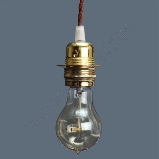 Portalámparas metálico para pantallas con arandelas (varios colores) 8 Portalámparas para pantallas metálico en dorado