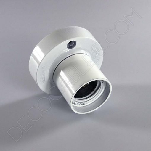 Portalámparas zócalo (varios colores) 6 Portalámparas zócalo blanco de baquelita