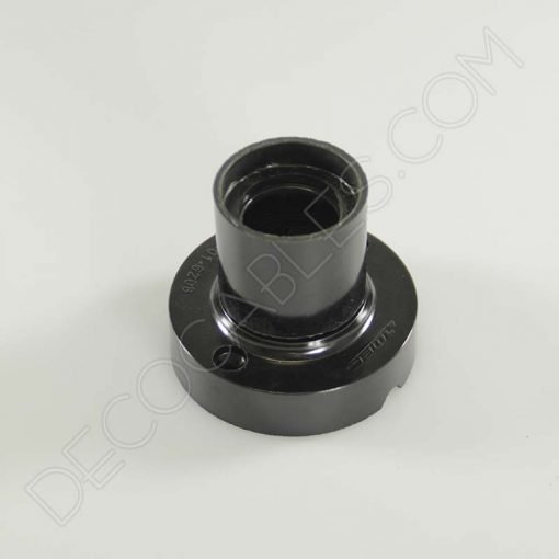 Portalámparas zócalo negro de baquelita