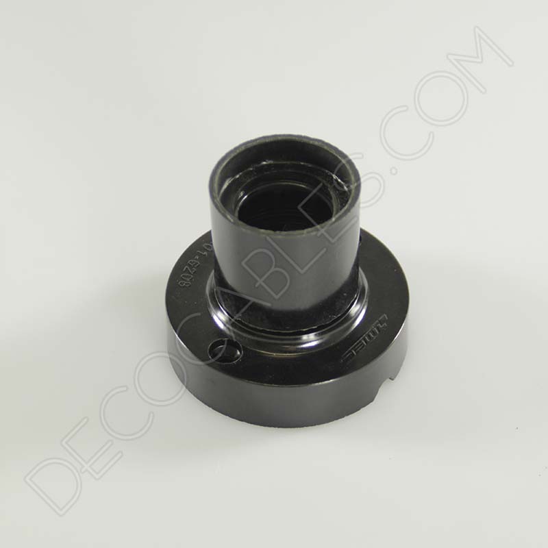 Portalámparas zócalo negro de baquelita Portalámparas zócalo negro de baquelita