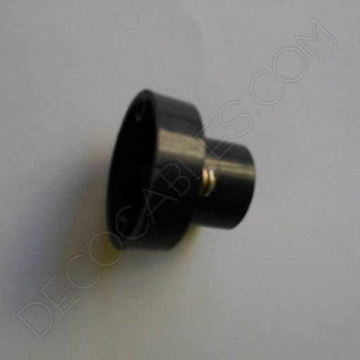 Portalámparas zócalo negro de baquelita