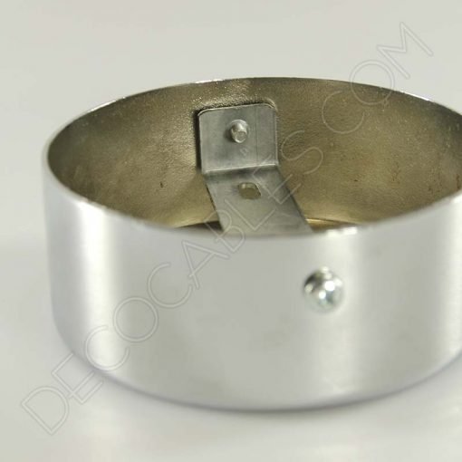 Soporte de techo para lámpara ancho 5, 6 y 8 orificios (cromo) 7 Soporte florón de techo para lámpara cromado 8 salidas