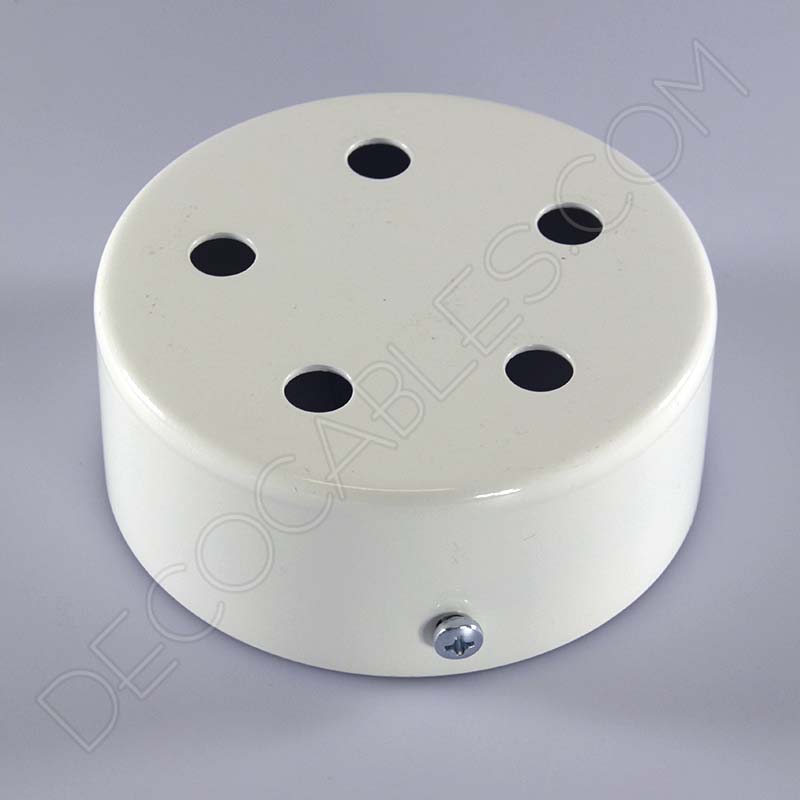 Soporte florón de techo para lámpara blanco 5 salidas Soporte florón de techo para lámpara blanco 5 salidas