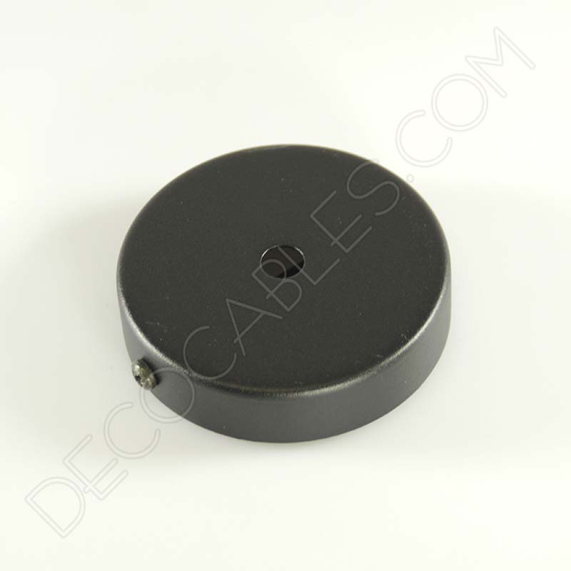 Soporte florón de techo para lámpara negro de 1 salida Soporte florón de techo para lámpara negro de 1 salida