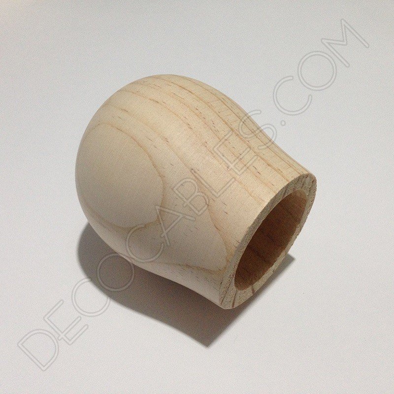 Cubre portalamparas exterior en madera decorativo modelo bellota Cubre portalamparas exterior en madera decorativo modelo bellota